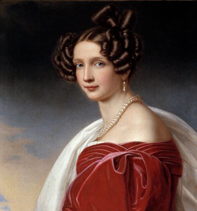 Portrait of Sophie Frederique, Princess of Baviere and Archiduchess of Austria (1805-1872) Painting by Joseph Karl Stieler (1781-1858) 1832 - Munich. Chateau De Nymphenburg - Portrait of Sophie Frederique, Princess of Bavaria and Archduchess of Austria (18 بواسطة جوزيف كارل ستيلر