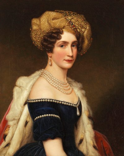 الأميرة أوغستا بافاريا 1788-1851 ، دوقة ليوتشتنبرغ ، كاليفورنيا 1825. بواسطة جوزيف كارل ستيلر