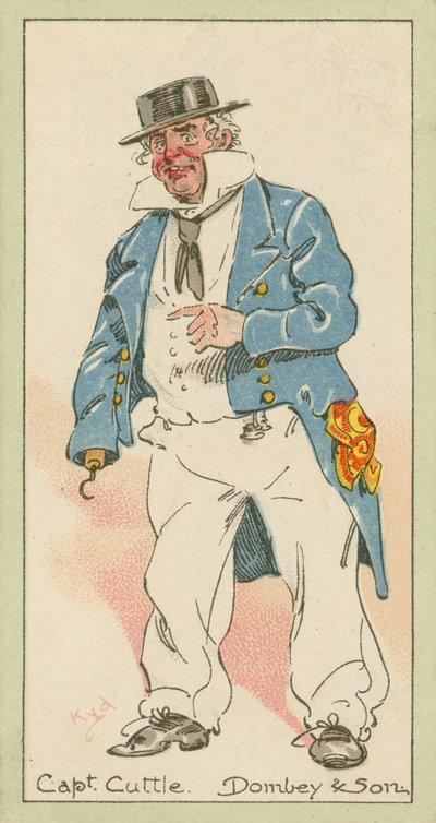 كابتن كاتل ودومبي وابنه (طباعة حجرية ملونة) بواسطة جوزيف كلايتون (1856 ـ 1937) (بعد) كلارك