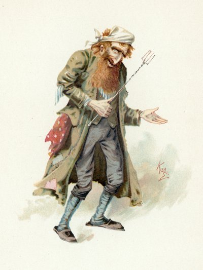 فاجين ، رسم توضيحي من "رسومات شخصية من تشارلز ديكنز" ، عام 1890 بواسطة جوزيف كلايتون كلارك