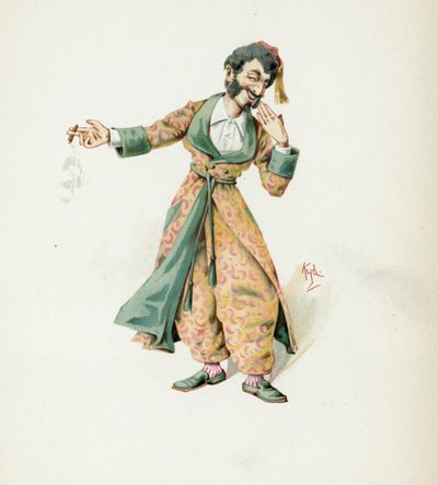 السيد مانتاليني ، رسم توضيحي من "رسومات شخصية من تشارلز ديكنز" ، عام 1890 بواسطة جوزيف كلايتون كلارك