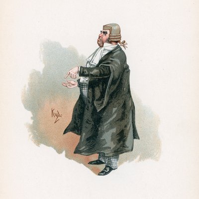 الرقيب بوزفوز ، رسم توضيحي من "رسومات شخصية من تشارلز ديكنز" ، عام 1890 بواسطة جوزيف كلايتون كلارك