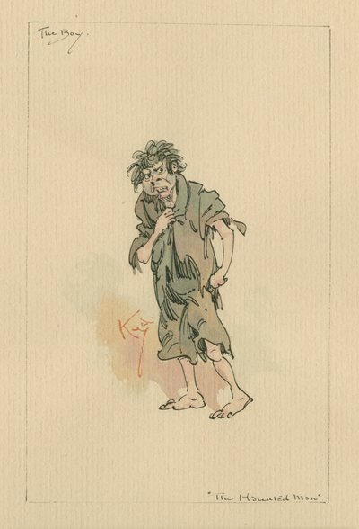 The Boy - The Haunted Man and the Ghost&39;s Bargain، c.1920s (قلم وحبر مع مرحاض على ورق) بواسطة Joseph Clayton Clarke