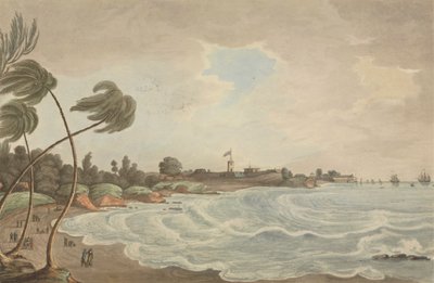 خليج Bencooler ، Small Road & Wharf ، Fort Marlborough ، Sumakra ، 1799 بواسطة جوزيف قسطنطين ستادلر