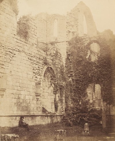 دير النوافير. داخل بيت الفصل ، 1850. بواسطة جوزيف كوندال