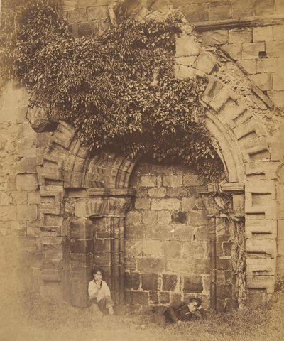 دير كيركستال. المدخل على الجانب الشمالي ، 1850. بواسطة جوزيف كوندال