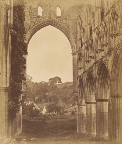 دير Rievaulx. داخل الجوقة ، 1850. بواسطة جوزيف كوندال