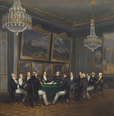 لويس فيليب (1773-1850) دوق أورليانز ، توقيع إعلان الملازم العام للعالم ، ٣١ يوليو ١٨٣٠ بواسطة جوزيف ديزاير كورت