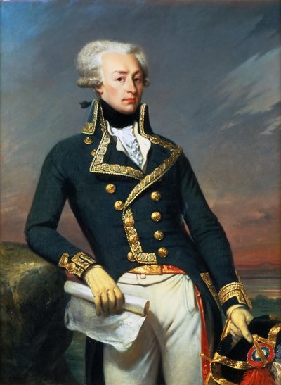 صورة جيلبرت موتير ماركيز دي لا فاييت 1757-1834 ، بصفته ملازمًا عام 1791 بواسطة جوزيف ديزاير كورت