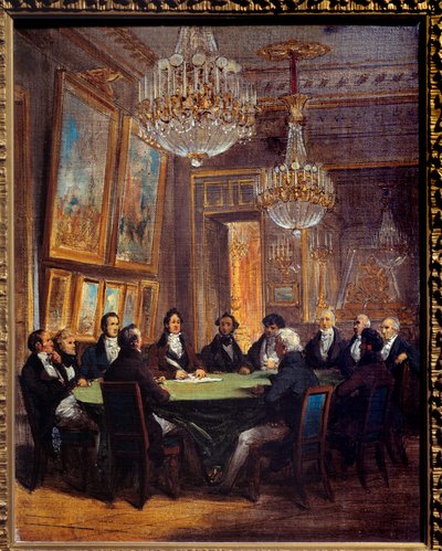 وقع إعلان دوق أورليانز على إعلان ملازم أول للمملكة في 31/07/1830 في القصر الملكي ، تولى لويس فيليب دورلينز (الذي أصبح الملك لويس فيليب الأول) (1773-1850) (التوقيع على الوثيقة) العنوان من الفريق بعد بواسطة جوزيف ديزاير كورت
