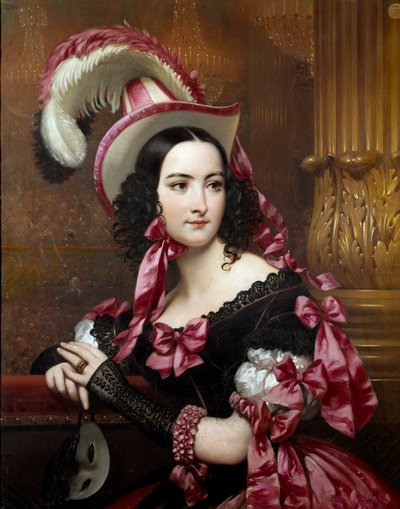 البندقية في قناع الكرة لوحة جوزيف كورت (1797-1865) 1837 روان ، متحف الفنون الجميلة بواسطة جوزيف ديزاير كورت