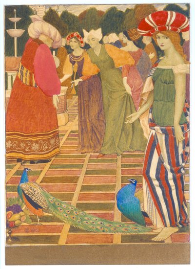 مصابيح جديدة للقدم 1900 (حبر ، مرحاض وطلاء ذهبي) بواسطة جوزيف إدوارد سوثال