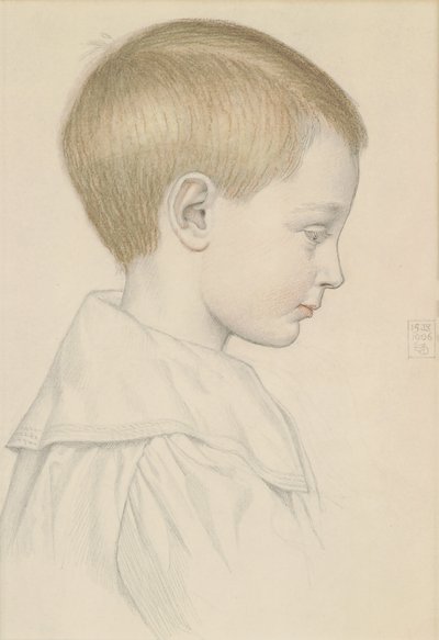رسم تخطيطي لرأس صبي ، 1906 (قلم رصاص ومرحاض على ورق) بواسطة جوزيف إدوارد سوثال