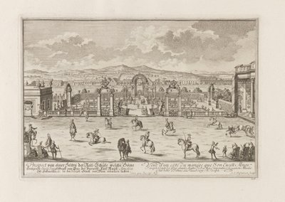 مدرسة الكونت بار للفروسية في فيينا ، 1719. بواسطة جوزيف إيمانويل فيشر فون إرلاخ