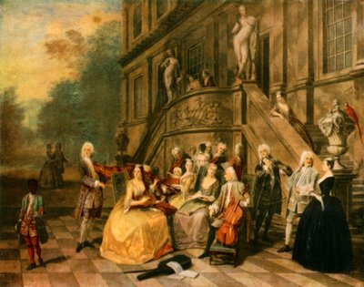 "حفلة موسيقية في وانستيد هاوس" ، 1740 ، 1942. بواسطة جوزيف فرانس نوليكنز