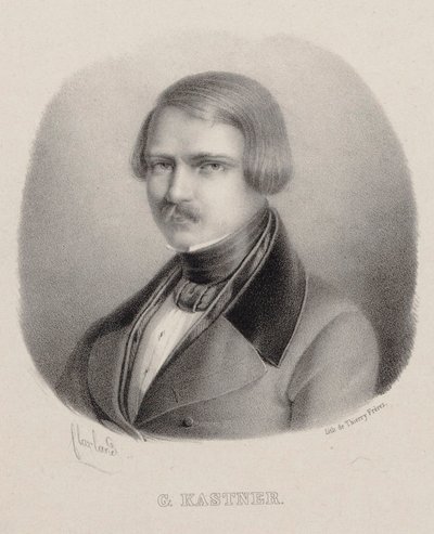 صورة للملحن جان جورج كاستنر 1810-1867. بواسطة جوزيف فريديريك فلاكسلاند