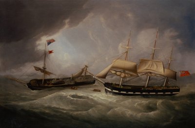 ركاب السفينة التجارية الأمريكية تروب تروب الغارقة التي أنقذتها سفينة تجارية بريطانية (زيت على قماش) بواسطة جوزيف هيرد