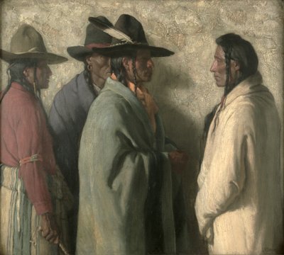 بعثة الرؤساء الشباب، حوالي عام 1919 (زيت على قماش) بواسطة جوزيف هنري شارب