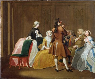 عائلة هارلو ، من كلاريسا صامويل ريتشاردسون ، 1745-47 بواسطة جوزيف هيمور