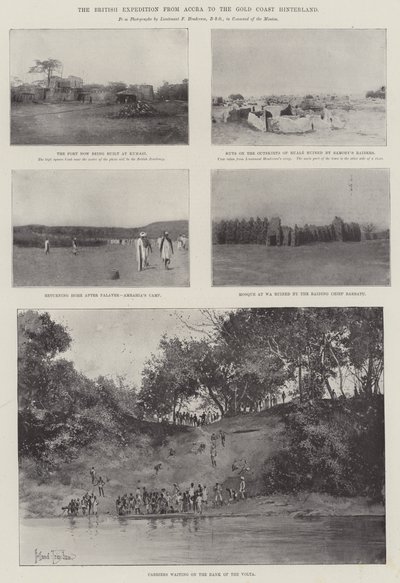 البعثة البريطانية من أكرا إلى جولد كوست النائية بواسطة Joseph Holland Tringham