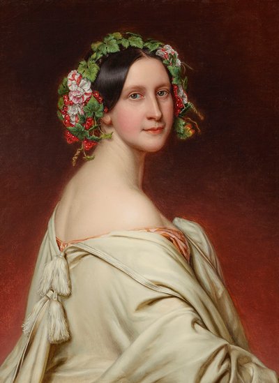 صورة للممثلة شارلوت فون هاغن 1809-1891 ، 1850. بواسطة جوزيف كارل ستيلر