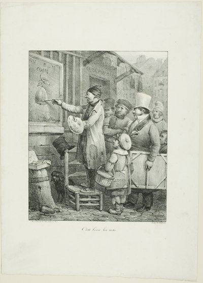 كم هي جميلة الفنون ، من كروكيز ليثوغرافيك ... 1823 بواسطة جوزيف لويس هيبوليت بيلانج