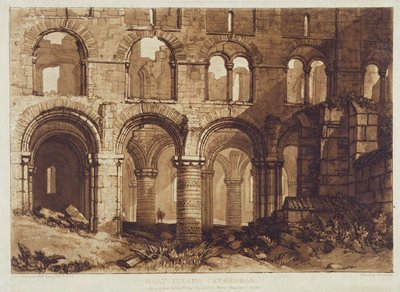 كاتدرائية الجزيرة المقدسة ، نقشها تشارلز تورنر (1773-1857) 1808 (نقش) بواسطة جوزيف مالورد ويليام (بعد) تورنر