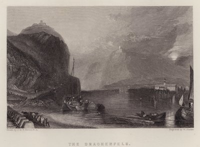 The Drachenfels (لون ليثو) بواسطة جوزيف مالورد ويليام (بعد) تورنر