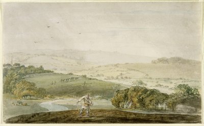 مزارع يزرع ، بوادي نهر و Rolling Hills Beyond ، c.1795 بواسطة جوزيف مالورد وليام تورنر