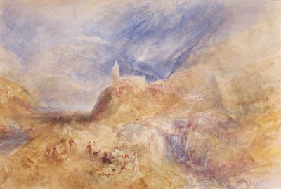 قرية في جبال الألب ، سيون ، حوالي عام 1846 (ألوان مائية على ورق) بواسطة جوزيف مالورد وليام تورنر