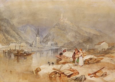 برنكاسل في الموصل مع أطلال لاندشوت ، c.1834 بواسطة جوزيف مالورد وليام تورنر