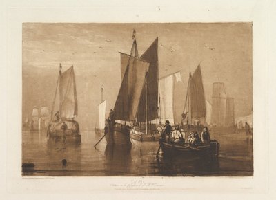 كتاب دراسات الهدوء ، الجزء 9 ، اللوحة 44 ، 23 أبريل 1812. بواسطة جوزيف مالورد وليام تورنر