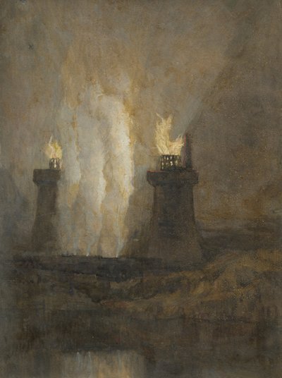 أعمال الحديد كارون ، c.1800 بواسطة جوزيف مالورد وليام تورنر