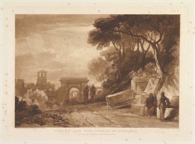 المسيح وامرأة السامرة ليبر ستوديوروم ، الجزء الرابع عشر ، اللوحة 71 ، 1 يناير 1819. بواسطة جوزيف مالورد وليام تورنر