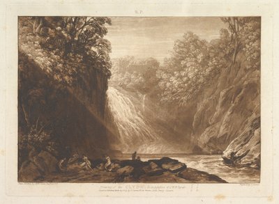 رسم لكلايد ليبر ستوديوروم ، الجزء الرابع ، اللوحة 18 ، 29 مارس 1809. بواسطة جوزيف مالورد وليام تورنر