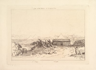 الطاعون الخامس في مصر ليبر ستوديوروم ، الجزء الثالث ، لوحة 16 ، 1808. بواسطة جوزيف مالورد وليام تورنر