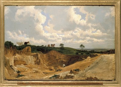 حفرة الحصى على شوتوفر هيل ، بالقرب من أكسفورد ، ج. 1818 (زيت على اللوح) بواسطة جوزيف مالورد وليام تورنر