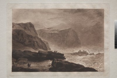 Liber Studiorum: ساحل يوركشاير ، بالقرب من ويتبي ، c.1807-19 بواسطة جوزيف مالورد وليام تورنر
