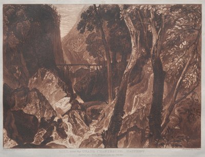 Liber Studiorum: Mill بالقرب من Grand Chartreuse ، Dauphiny بواسطة جوزيف مالورد وليام تورنر