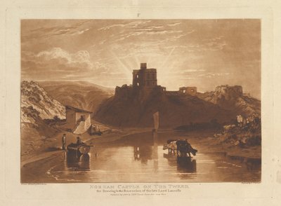 قلعة نورهام على تويد ليبر ستوديوروم ، الجزء الثاني عشر ، اللوحة 57 ، 1 يناير 1816. بواسطة جوزيف مالورد وليام تورنر