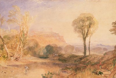 قلعة بويس ، مونتغمريشاير ، حوالي عام 1835 (ألوان مائية على ورق) بواسطة جوزيف مالورد وليام تورنر