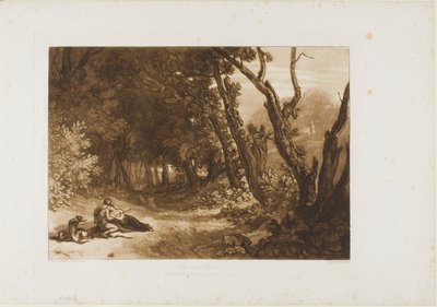 Procris and Cephalus ، لوحة 41 من كتاب الدراسات بواسطة جوزيف مالورد وليام تورنر