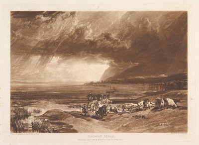 Solway Moss Liber Studiorum ، الجزء الحادي عشر ، اللوحة 52 ، 1 يناير 1816. بواسطة جوزيف مالورد وليام تورنر