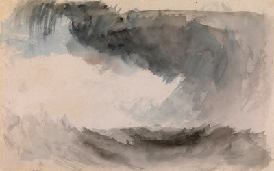 "" Tempete en mer "" (عاصفة في البحر) Aquarelle de Joseph Mallord William Turner (1775-1851) Dim 18،4x29،3 cm Private Collection بواسطة جوزيف مالورد وليام تورنر