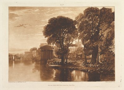 The Alcove، Isleworth Liber Studiorum، part XIII، plate 63، 1 January، 1819. بواسطة جوزيف مالورد وليام تورنر