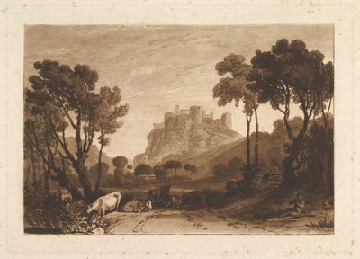القلعة فوق المروج ليبر ستوديوروم ، الجزء الثاني ، اللوحة 8 ، 1808. بواسطة جوزيف مالورد وليام تورنر
