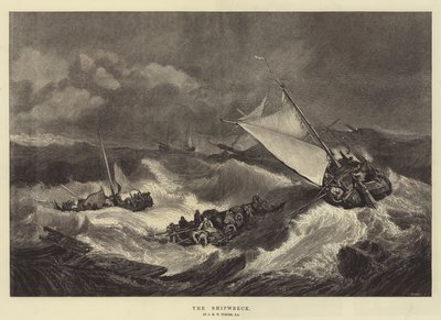 حطام السفينة بواسطة Joseph Mallord William Turner