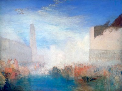 البندقية ، Piazzetta مع حفل دوجي الزواج من البحر ، c1835 بواسطة جوزيف مالورد وليام تورنر