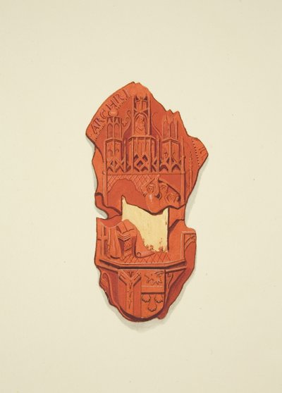 Back of the Seal of Matthew Parker, Archbishop of Canterbury, to Will of Thomas Alyce, Merchant بواسطة جوزيف مانينغ