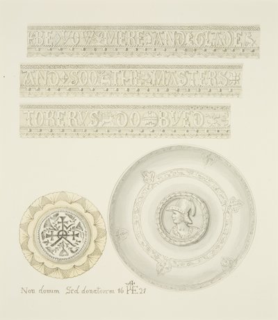 Details of Mazer Bowl and Tazza (watercolor on paper) بواسطة جوزيف مانينغ